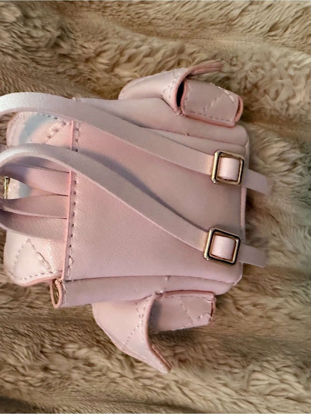 Pink Quilted Mini Backpack - Picture 4 of 5